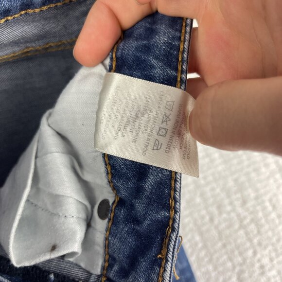 Womens Jeans N89 Obey Propaganda Stretch Blue Sz 28 Tight Straight Leg - Picture 8 of 16